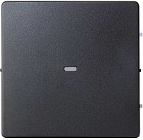 Лицевая панель Simon82 для 1-кл. выключателя с подсветкой графит картинка